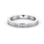 Classic Princess Cut Half Eternity Ring