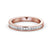 Classic Princess Cut Half Eternity Ring