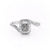 Cushion Cut Moissanite Twist Ring