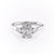 Elongated Cushion Cut Moissanite 3 Stone Ring