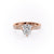 Elongated Cushion Cut Moissanite Stone Set Shoulders With Milgrain Edge