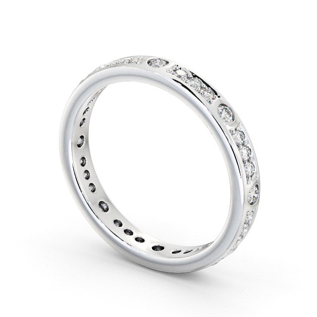 Full Eternity Ring, Round Cut Vintage Design