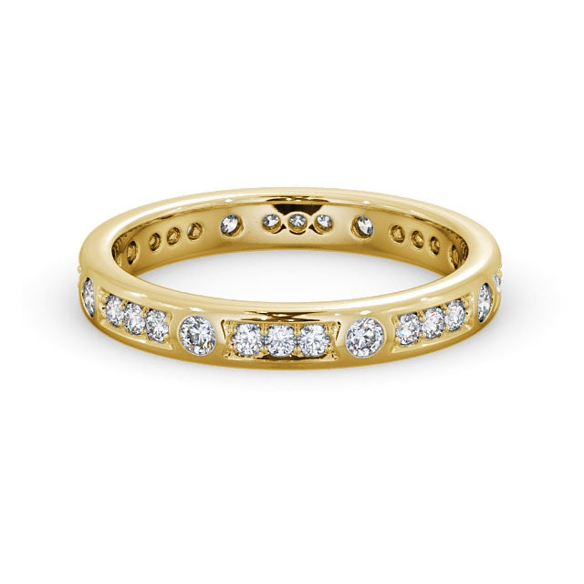 Full Eternity Ring, Round Cut Vintage Design