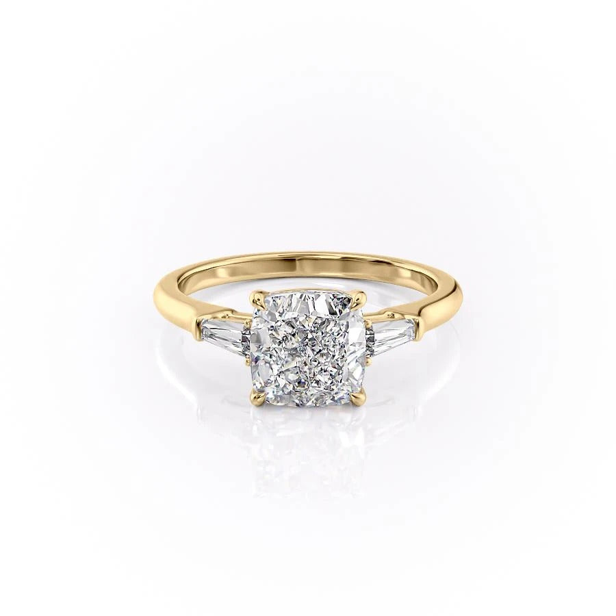 Cushion Cut Moissanite, Traditional Classic Design