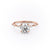 ROUND CUT MOISSANITE RING - DELICATE VINTAGE STYLE