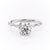 ROUND CUT MOISSANITE RING - DELICATE VINTAGE STYLE