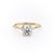 ROUND CUT MOISSANITE RING - DELICATE VINTAGE STYLE