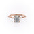 CUSHION CUT MOISSANITE RING - DELICATE VINTAGE STYLE