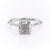 CUSHION CUT MOISSANITE RING - DELICATE VINTAGE STYLE