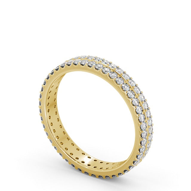 Full Eternity Ring, Round Cut Double Row