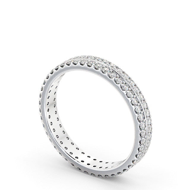 Full Eternity Ring, Round Cut Double Row