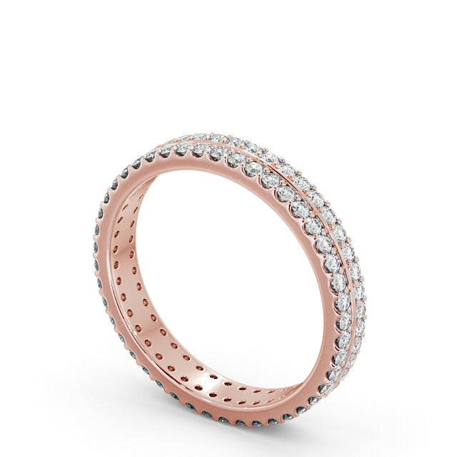 Full Eternity Ring, Round Cut Double Row