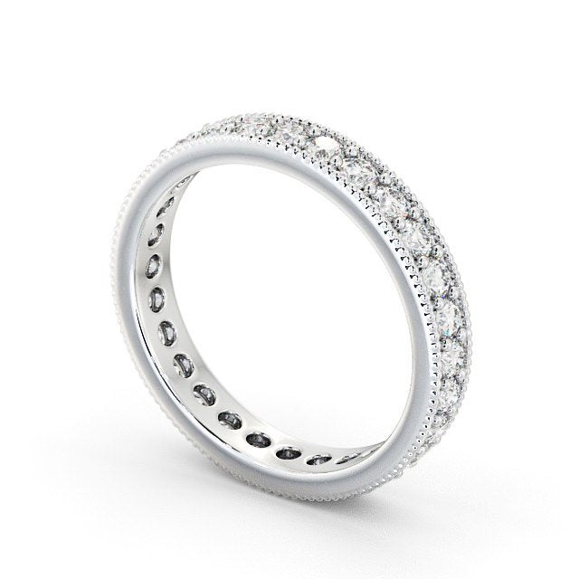 Full Eternity Ring, Round Cut With Migrain Edge