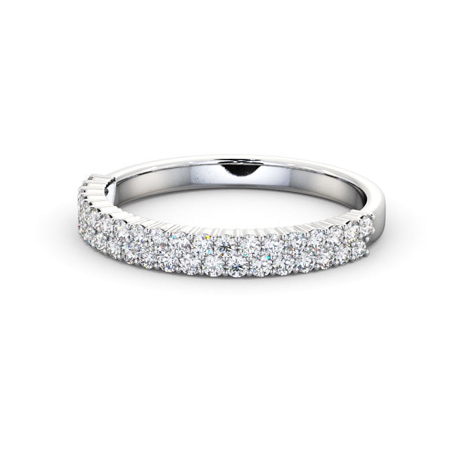 Half Eternity Ring, Round Cut Double Row