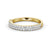 Half Eternity Ring, Round Cut Double Row