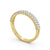 Half Eternity Ring, Round Cut Double Row