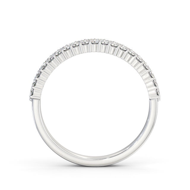 Half Eternity Ring, Round Cut Double Row