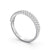 Half Eternity Ring, Round Cut Double Row