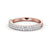 Half Eternity Ring, Round Cut Double Row