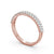 Half Eternity Ring, Round Cut Double Row