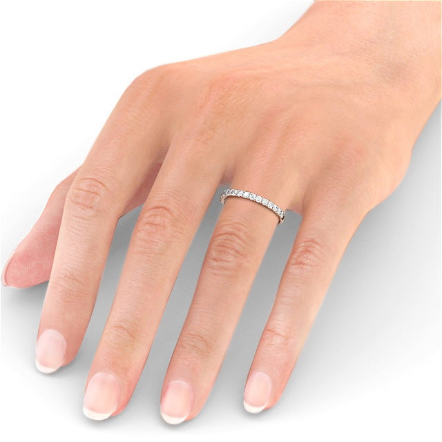 Round Cut Classic Half Eternity Ring