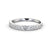 Half Eternity Ring, Round Cut Rub Over Setting