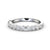 Half Eternity Ring, Round Cut Bubble Ring