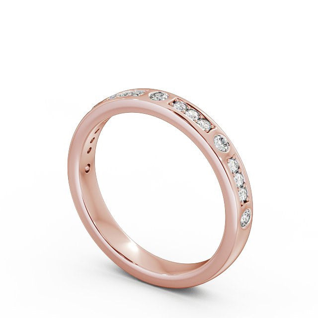 Half Eternity Ring, Round Cut Vintage Design