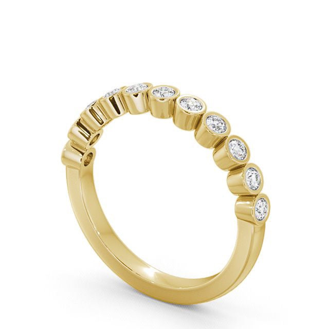 Half Eternity Ring, Round Cut Bubble Ring