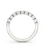 Half Eternity Ring, Round Cut Bubble Ring