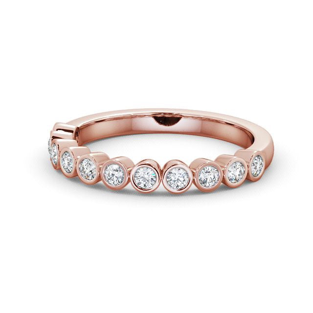 Half Eternity Ring, Round Cut Bubble Ring