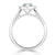 Pear Cut Moissanite Engagement Ring, Classic Halo Design