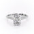 Oval Cut Moissanite Engagement Ring With Side Stones