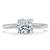 Cushion Cut Moissanite Engagement Ring, Classic Style