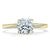 Cushion Cut Moissanite Engagement Ring, Classic Style