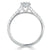 Cushion Cut Moissanite Engagement Ring, Classic Style