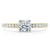 Cushion Cut Moissanite Engagement Ring, Classic Style