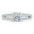 Cushion Cut Moissanite Engagement Ring, Split Shank