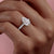 PEAR CUT MOISSANITE PAVÉ SET SHOULDERS WITH HIDDEN HALO