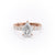 PEAR CUT MOISSANITE STONE SET SHOULDERS WITH HIDDEN HALO