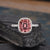 Cushion Cut Red Tourmaline, Classic Halo