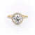 Round Cut Moissanite Engagement Ring With Halo