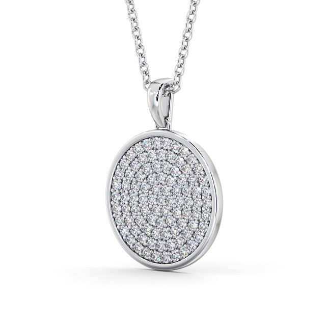 Circle Shaped Pendant 0.60ct