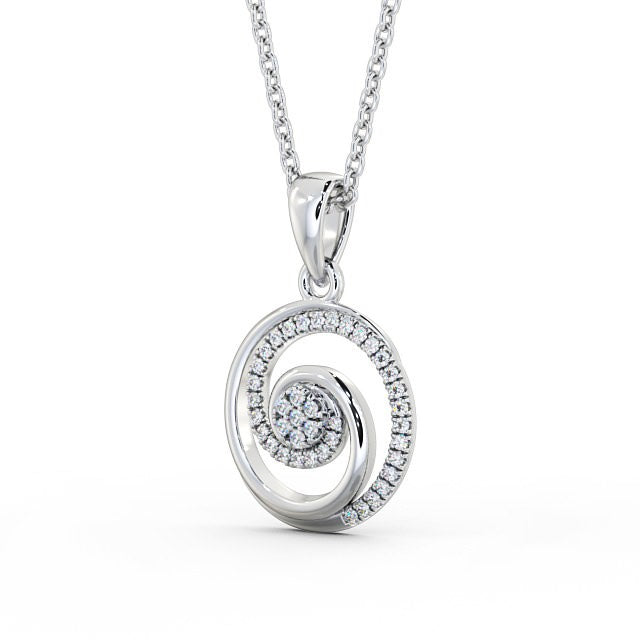 Circle Shaped Pendant 0.35ct