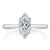 Marquise Cut Moissanite Engagement Ring, Classic Design