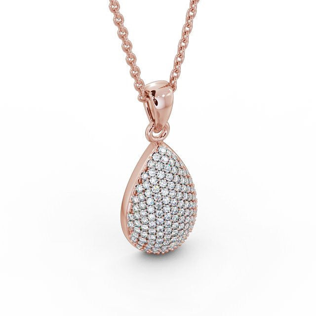 Drop Pavé Set Pendant 0.70ct