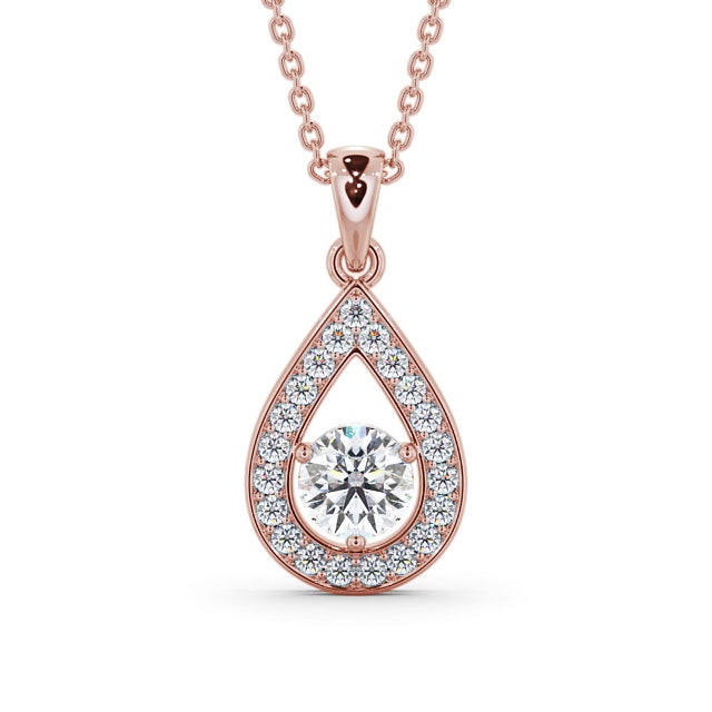 Drop Halo Pendant 1.30ct