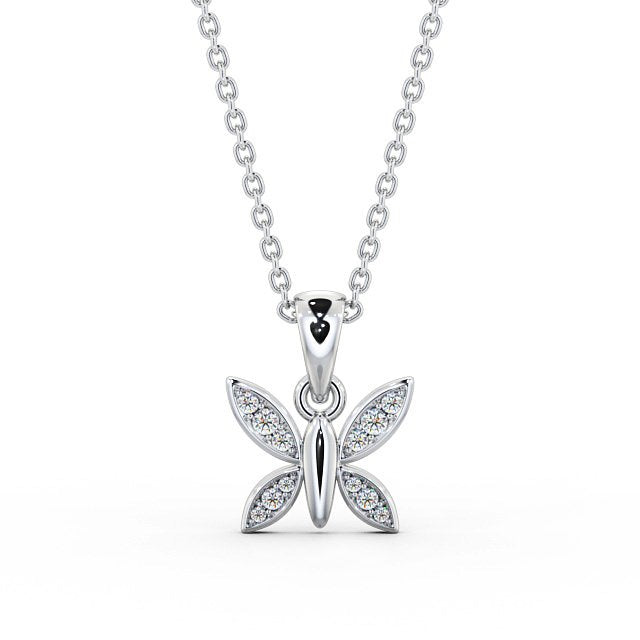 Drop Butterfly Pendant 0.20ct