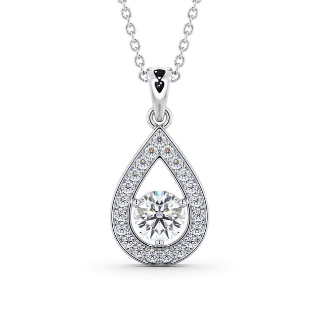 Drop Halo Pendant 1.30ct