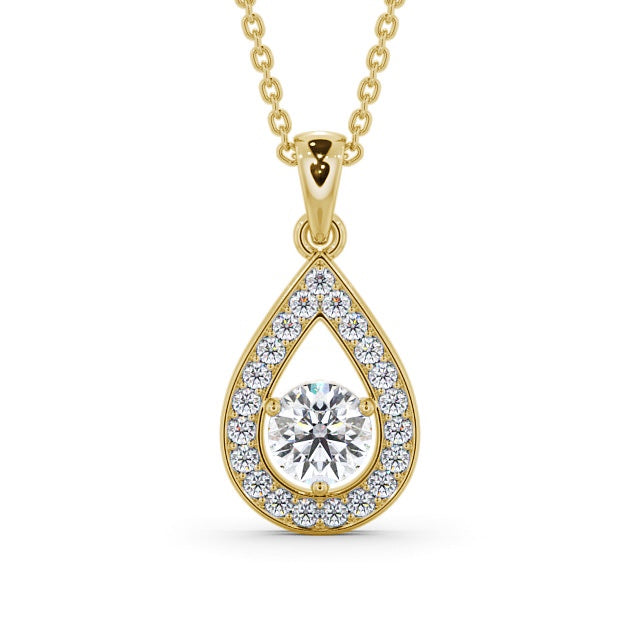 Drop Halo Pendant 1.30ct